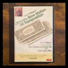 Magic Trick - DVD - Ultimate Slow Motion Bill Transposition - Roger Klause