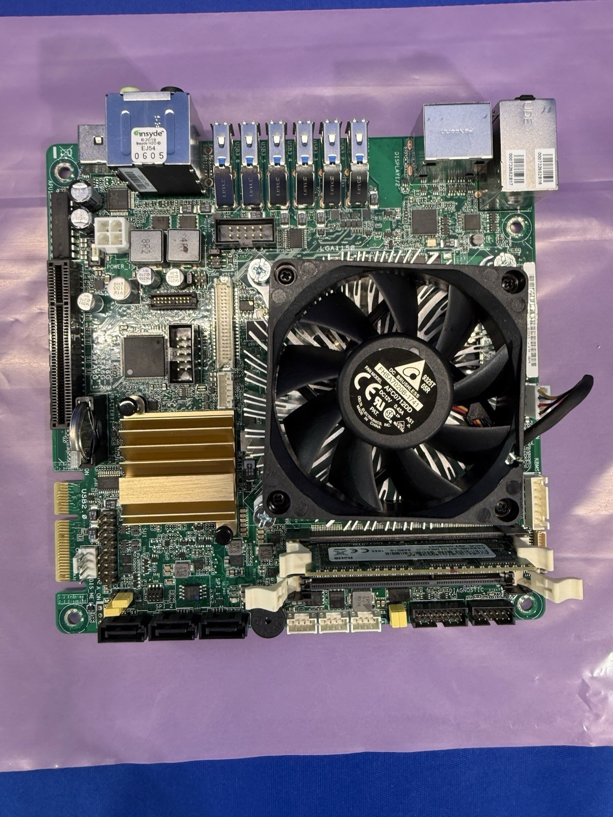 NCR Estoril Motherboard EST-HSW-A12-NC04 w/ Core i5 4590T - Powered On - Read