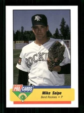 1994 Fleer Pro Cards Bend Rockies #3593b Mike Saipe NM Near Mint BXCP24