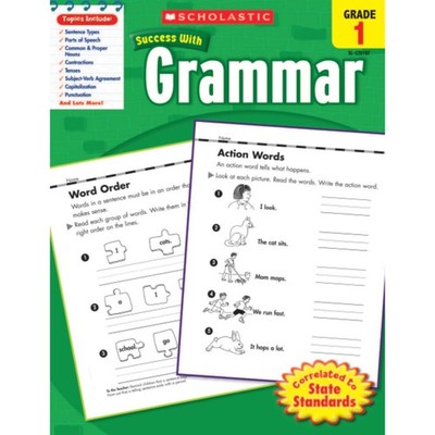 Scholastic Success With Grammar, Grade 1 - paperback Scholastic