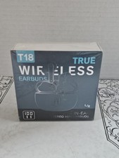 NEW ZZU - T18 True Wireless Earbuds In-Ear Stereo Hifi Earbuds Black Color