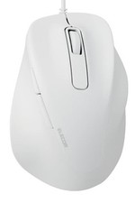 ELECOM Wired USB Ergonomic Shape Mouse Silent Click Right Hand 2000DPI 5