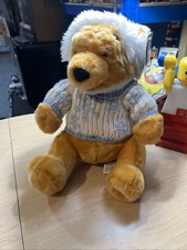 Disney Exclusive Winnie the Pooh Winter Snowflake Sweater Plush Stuffed