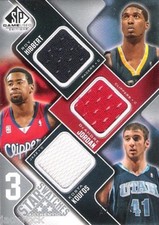 DeAndre Jordan Hibbert Koufos 2009-10 SP Game Used 3 Star Swatches Jersey #/299