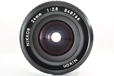 Nikkor 24mm f/2.8 AI-S Wide Angle Lens InBox w/ HN-1 Hood & L1BC