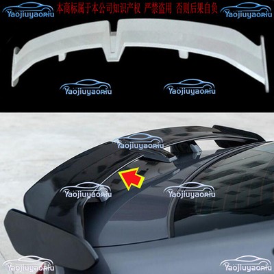 For 2018-2024 KIA Stinger Pearl White Pattern Rear Duckbill Trunk Spoiler Wing