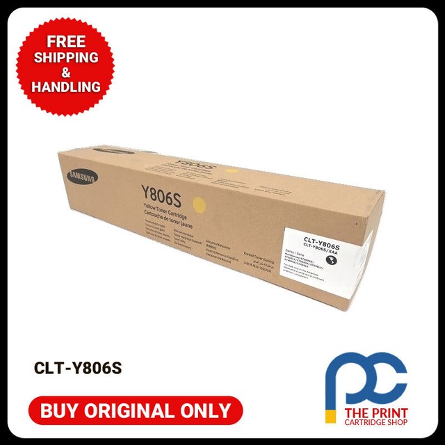 New & Original Samsung CLT-Y806S Yellow Toner Cartridge New & Original Samsung CLT-Y806S Yellow Toner Cartridge