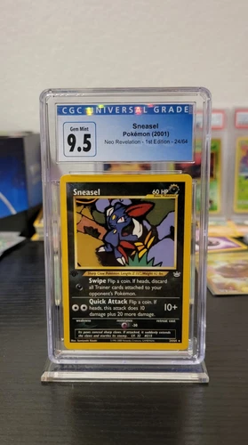 2001 Pokemon - Neo Revelation 1st Edition Sneasel 24/64 CGC 9.5 Gem Mint