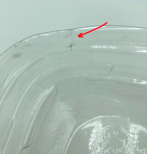 "Cesta de taller de galletas y inmersión Gerald Henn 13"" asas de cuero con inserto" - Imagen 6 de 6