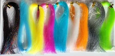 PEARL FLASHABOU ACCENT - 12 in - 9 COLORS - Hedron - FLY TYING MATERIAL - NEW!