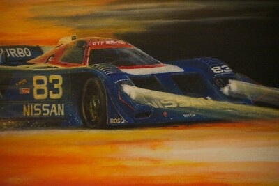 アート Electramotive Nissan IMSA GTP ZX-Turbo Race Car Ltd Ed. ART Print