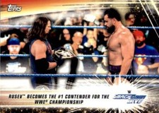 2019 Topps WWE Summerslam #77 Rusev Becomes the #1 Contender for Championship
