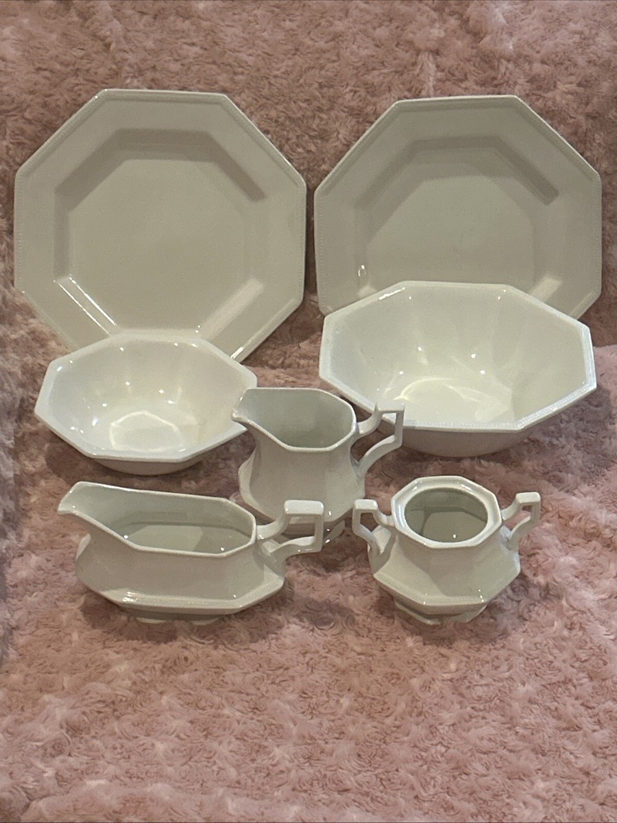 Johnson Bros Heritage Ironstone white Lot Of Pcs-Made In England