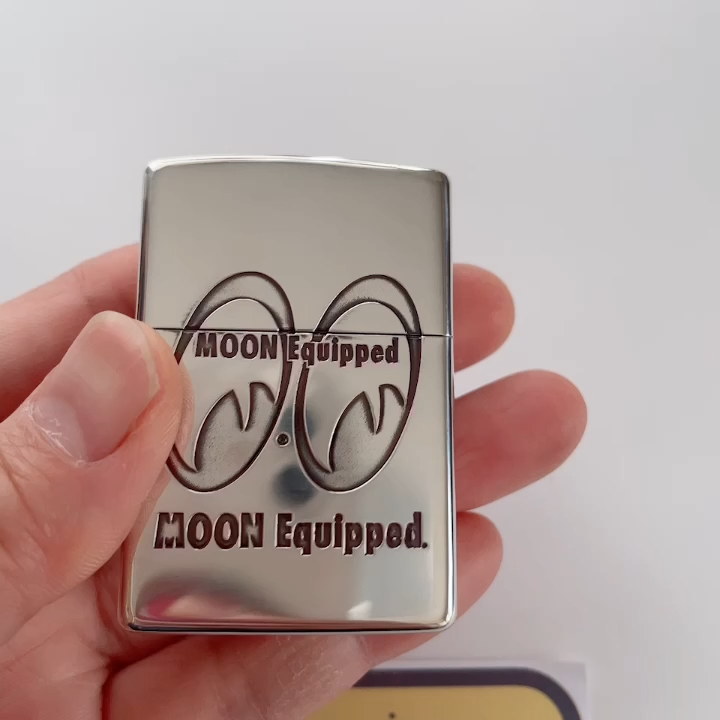 Zippo Oil Lighter MOONEYES MOON Equipped Silver Rare From Japan | eBay 
