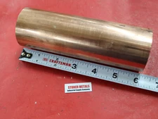 2" Diameter C110 COPPER ROUND ROD 6" long H04 Solid CU New Lathe Bar Stock