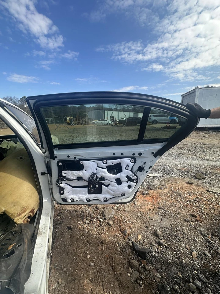 BMW 740LI F02 2011-2015 LWB puerta trasera derecha panel carcasa blanco con vidrio OEM Foto 2 de 2