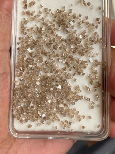 Natural Red Brown Raw Diamonds, Loose Rough Uncut Diamonds Lot 5+carat - Picture 3 of 14