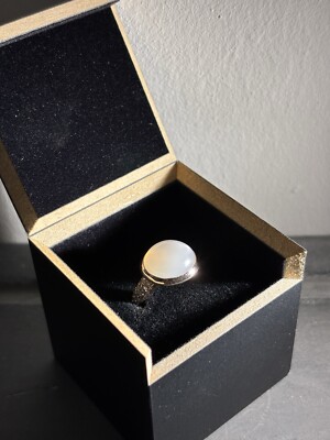Mondstein Diamanten Ring  Rose Gold 585 Elaine Firenze Designer Ring
