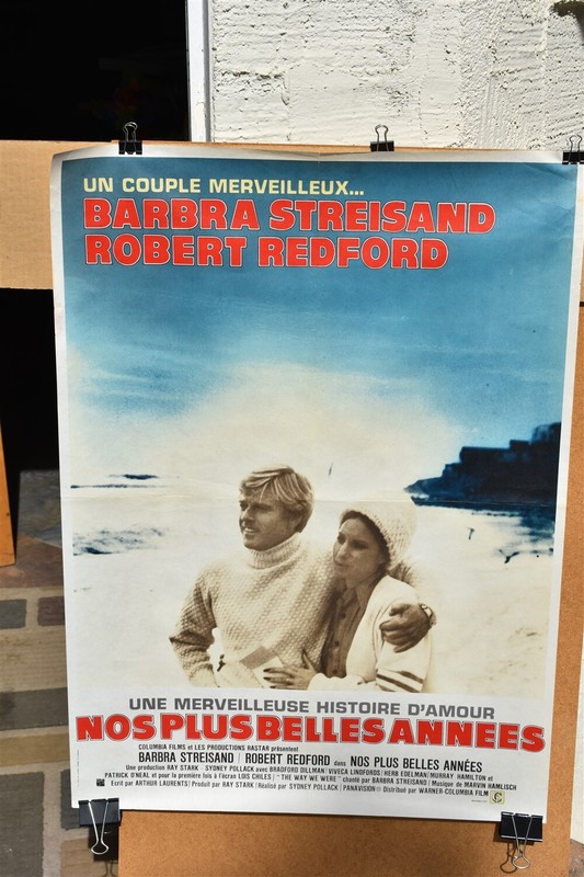 BARBRA STREISAND ROBERT REDFORD WAY WE WERE French Original VINTAGE movie POSTER