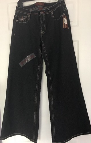 Womens Sizzle Black Jeans Size 11 NWT Wilde Leg - Picture 3 of 12