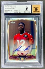 2014 Topps Chrome Rookie Autographs #226 John Brown  RC - BGS 9 - Arizona Auto