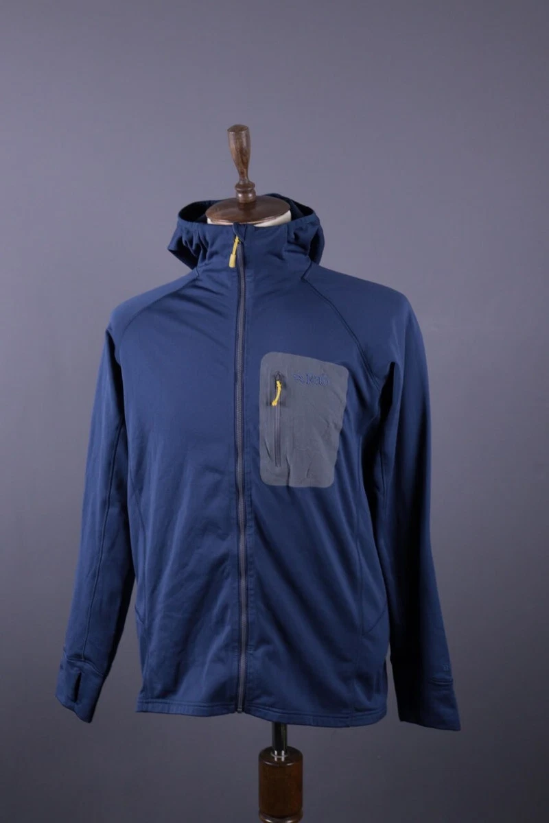 RAB Novak Hoodie Blue Full Zip Outdoor Fleece Jacket Size US XL / JNP XXL |  eBay