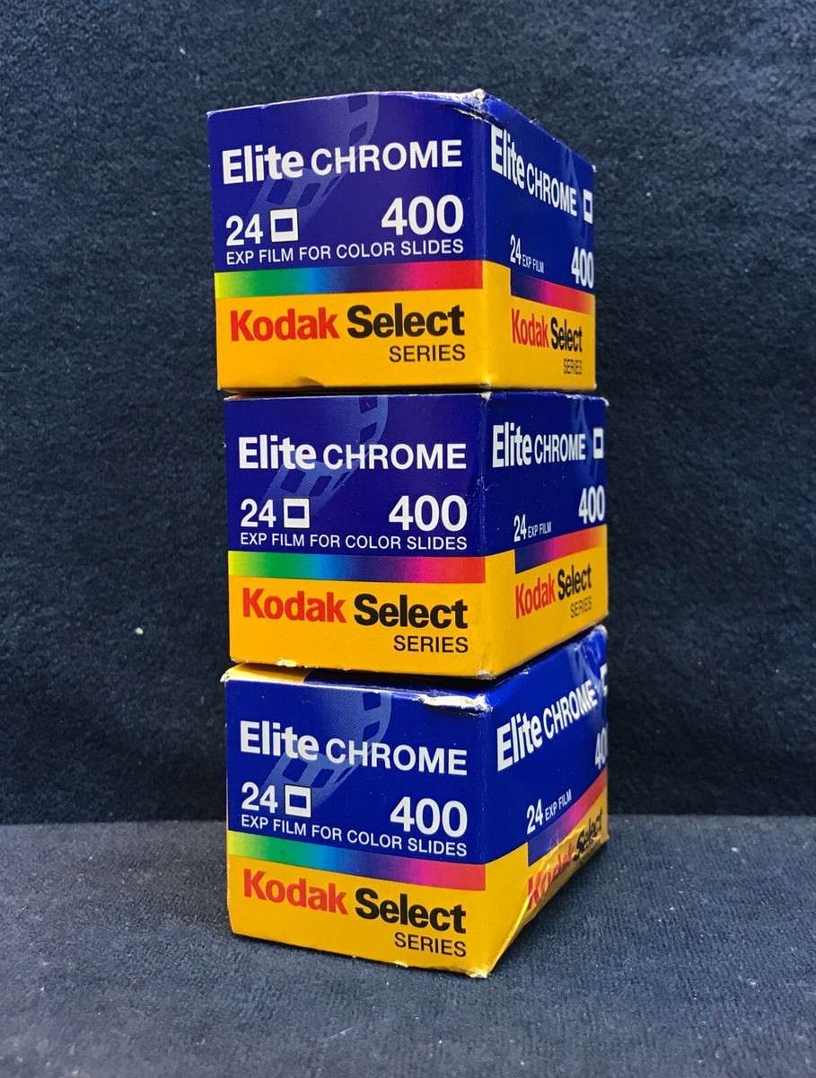 Lot-3 Kodak Select Series Elite Chrome Color 400 Speed 24 EXP