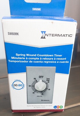 Intermatic SW Series 20 Amp 30-Minute Indoor In-Wall Spring Wound Timer Gray 