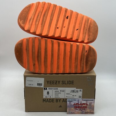 Adidas Yeezy Slide Enflame Orange GZ0953 Size 8 (GZ0953) | eBay