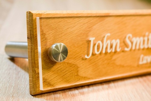 Custom Desk Name Plate Rustic, Custom Office Name Sign, Personalized with your n - Picture 8 of 11