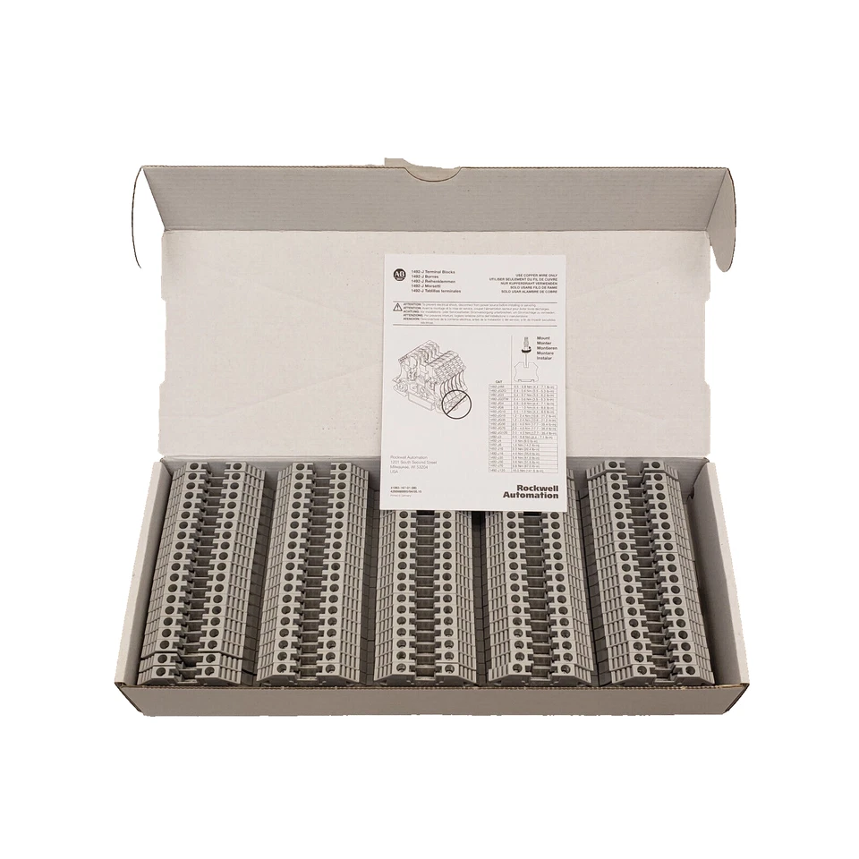 (100-PACK) Allen-Bradley 1492-J4 /A Feed-Through IEC Screw Terminal Blocks 4mm - Image 2 of 4