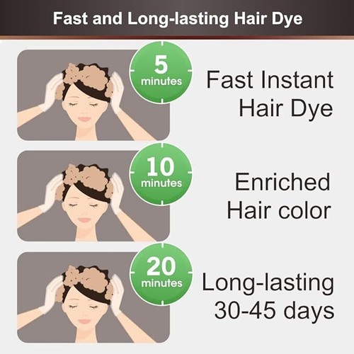 3 IN 1 All Natural Instant Hair Dye Shampoo With Argan Oil, more than 15 Colors! - Picture 78 of 135
