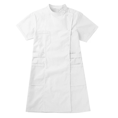 Solid Lab Coat Medical White Women Nurse Scrubs Doctor Gown Jacket Uniform Dress - Picture 10 of 78