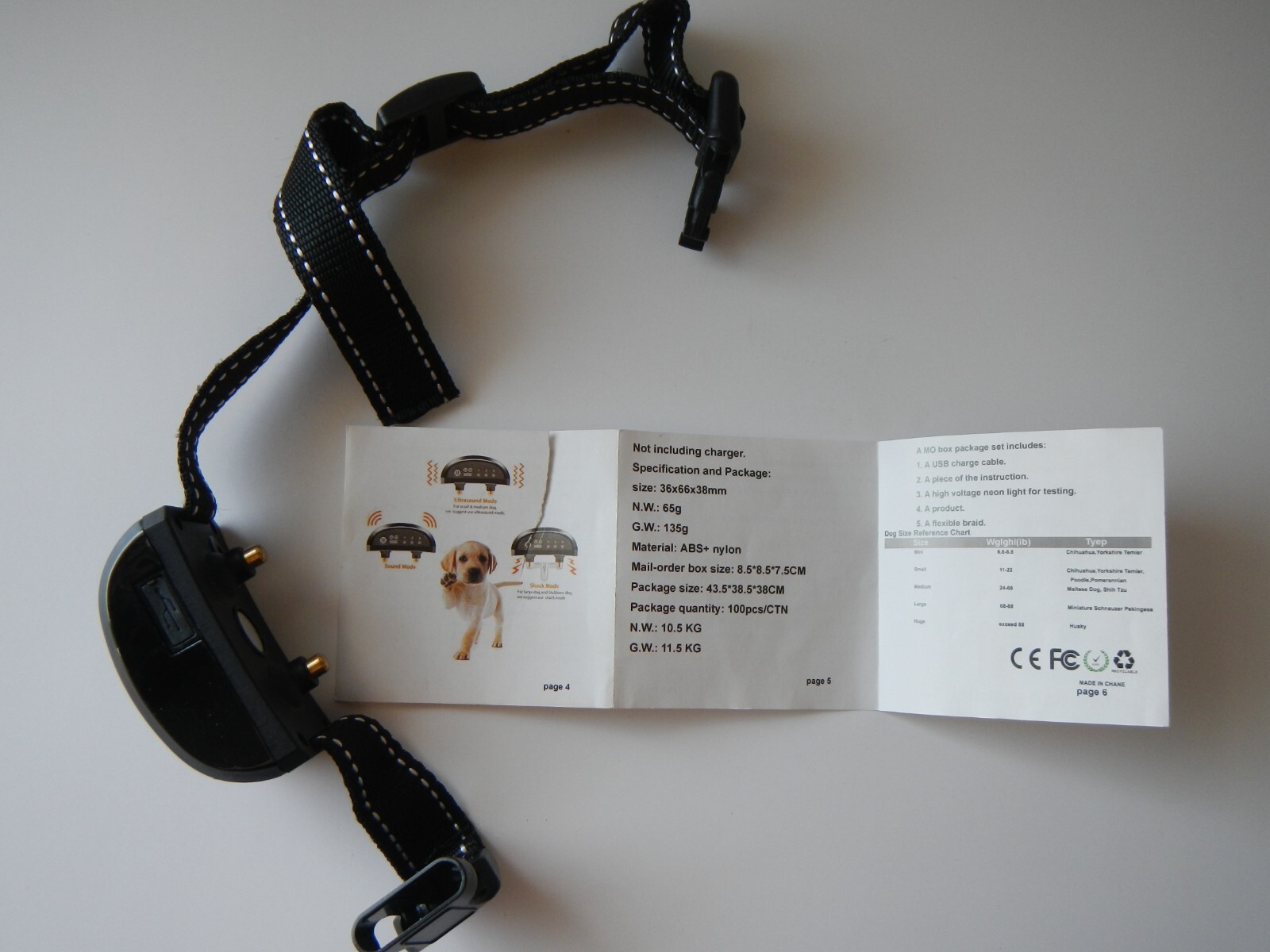 Bousnic Training Bark Collar 300M range lot Pop View collar eBay