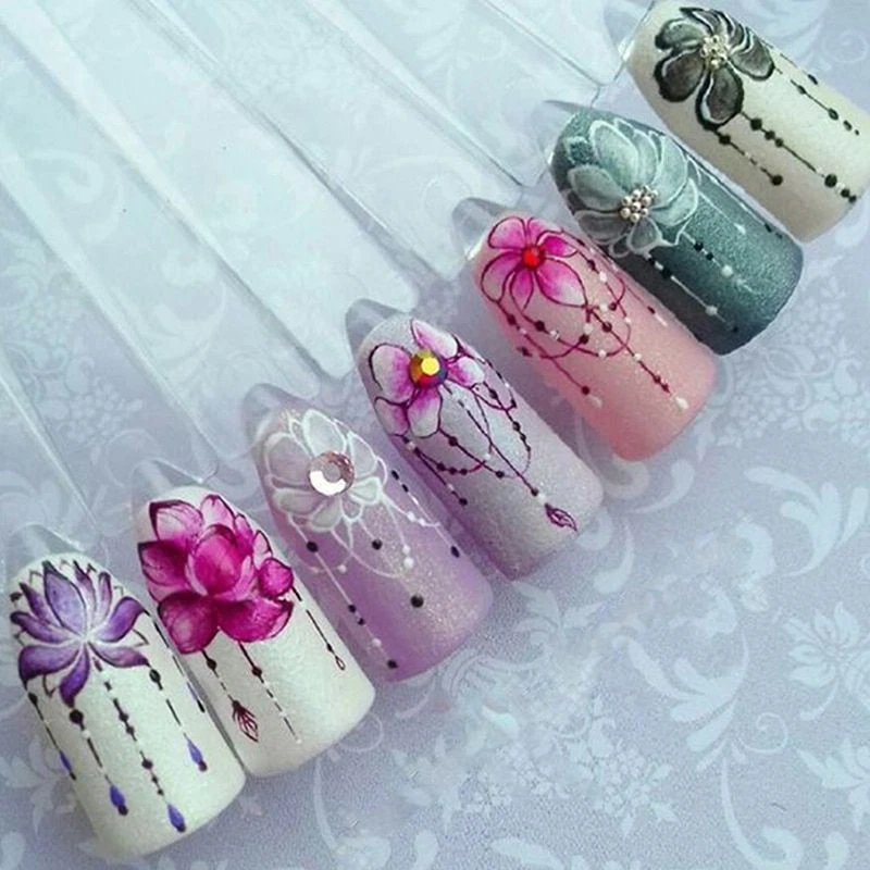 Share more than 129 lotus flower nail art best songngunhatanh.edu.vn