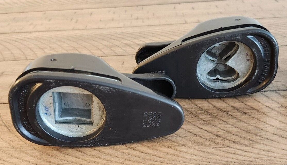 Lot of 4 STAMPIN UP Paper Punches Circles 1.75" 1.25" Square 1.25" Butterfly