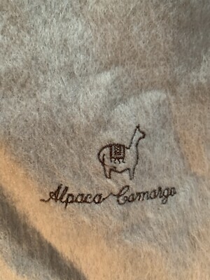 ALPACA CARMARGO Camel Alpaca Knit Long Scarf 9 x 70 inch