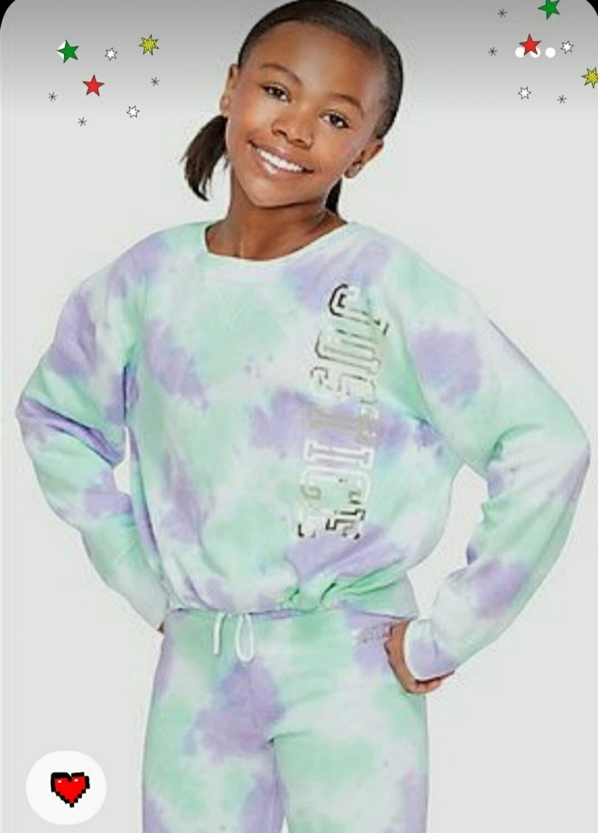 Justice tie dye clearance sweatshirt