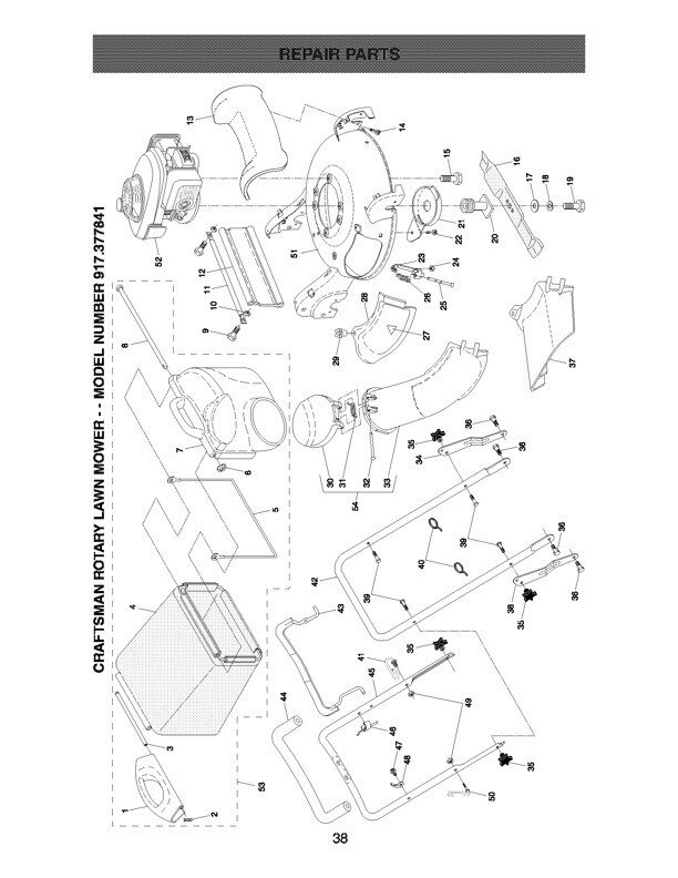 Owner’s Manual Sears Craftsman HP Rotary Lawn Mower Model