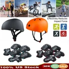Helmet BMX Knee Elbow Wrist Pads Gear for Teen Kid Safety Cycling Skate Bike S/M