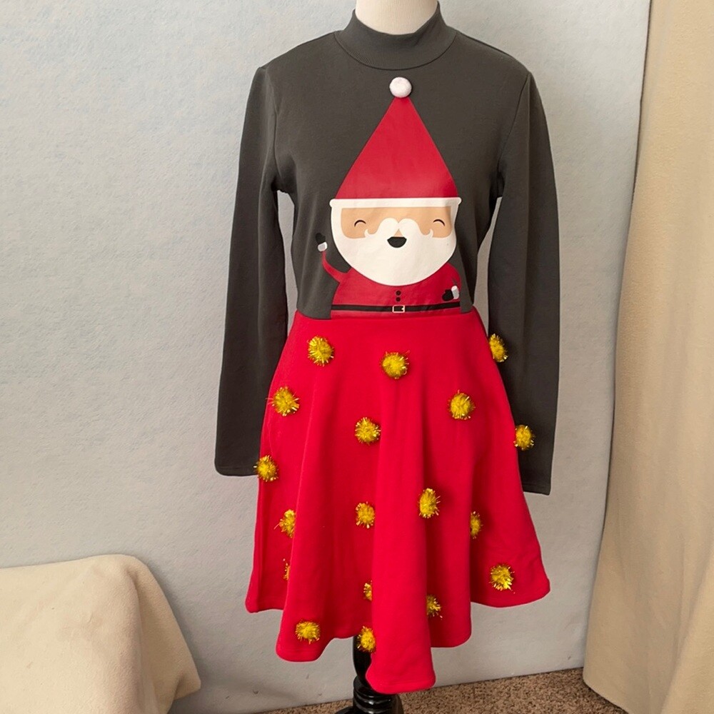plus size christmas ugly sweater dress Mighty Fine Santa Clause Holiday Dress, Large Help spread the cheer