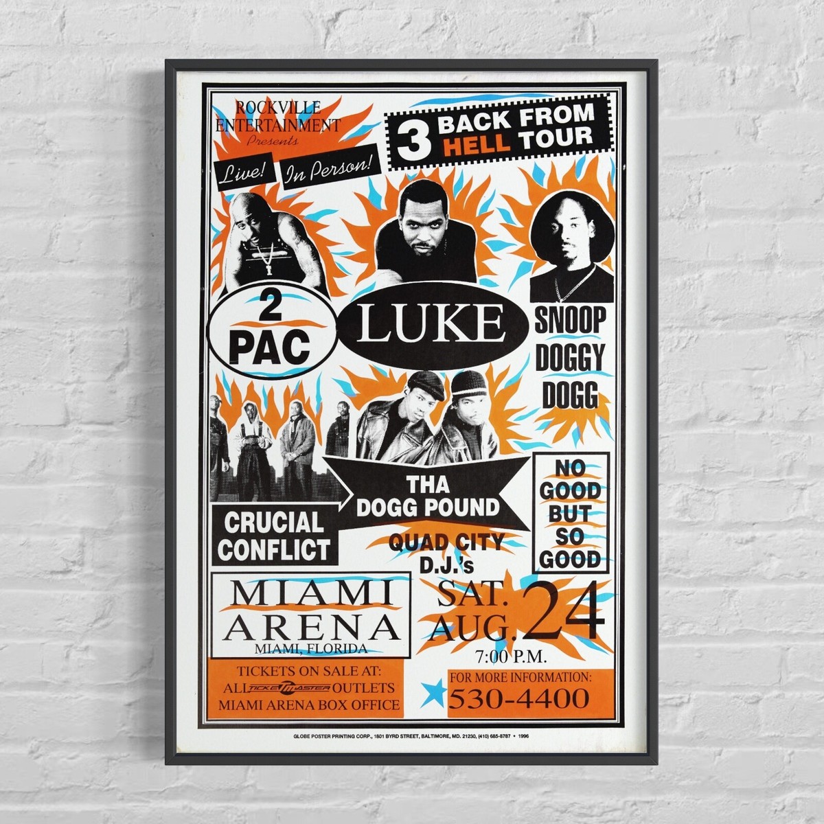 2PAC & SNOOP DOGG '3 Back From Hell' 1996 Miami Arena Concert