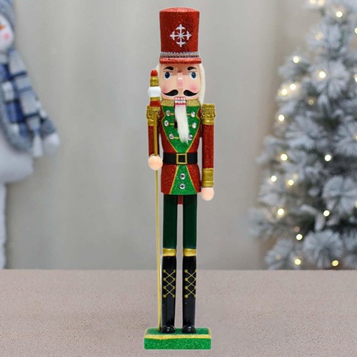 Christmas Nutcracker Figurine Christmas Gift for Festival Office Fireplace - Picture 2 of 7