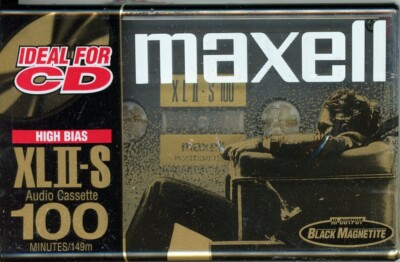 Maxell XL II-S 100 min Position ICE Type II High Cassette Tape Blank Sealed
