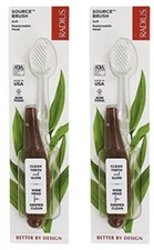 RADIUS Source Brush Replaceable Head Toothbrush SOFT - 2 Pack assorted colors
