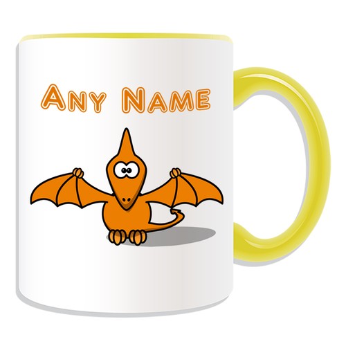 Taza Personalizada Pteranodon Caja de Dinero Taza Nombre Café Silly Dino Dinosaurio - Imagen 14 de 20