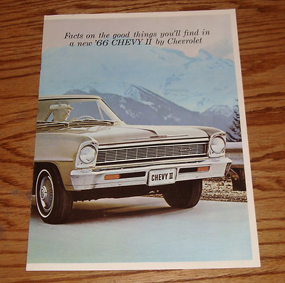 Original 1966 Chevrolet Chevy II Sales Brochure 66 Nova SS 