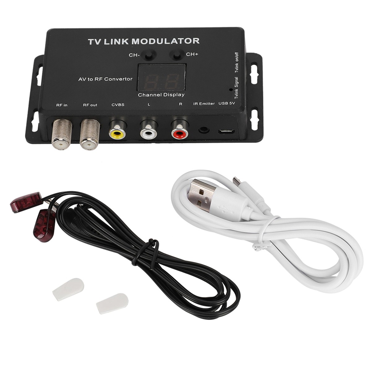 VipDeluXe DollaTek RF Modülatör AV-RF AV-TV Dönüştürücü Uydu Alıcısı