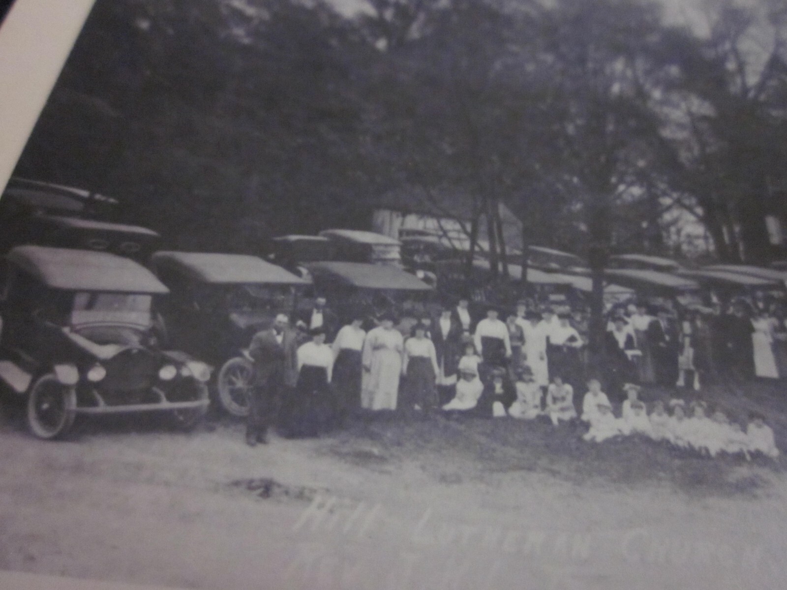 Postcard Annville PA RPPC Hill Lutheran church 1919 RevTrout Real photo