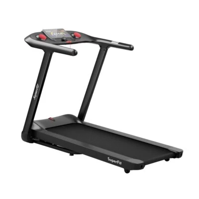COSTWAY 4.75HP Foldable Home Treadmill Running Machine Fitness With Touch Screen Control